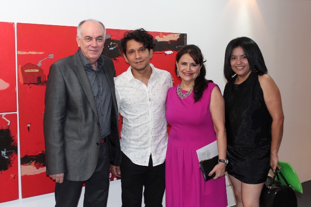 Juan Luis Martínez, Keyser Siso, Eglée Jaimes de Martínez y Vanessa Valdez