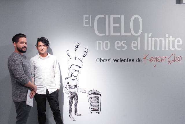 Oracio Rodríguez y el artista Keyser Siso