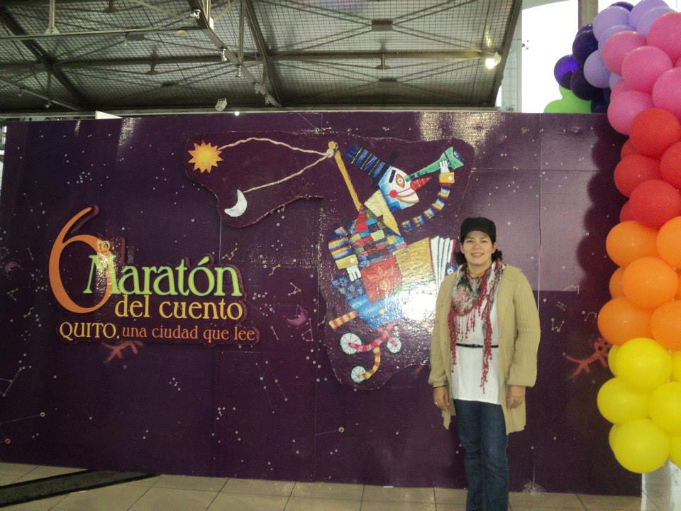 En el 6to Maratón de Cuentos en Ecuador.